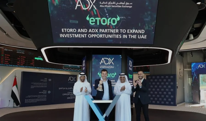 Stocks listed on the ADX will be available on eToro’s investment platform in 2025